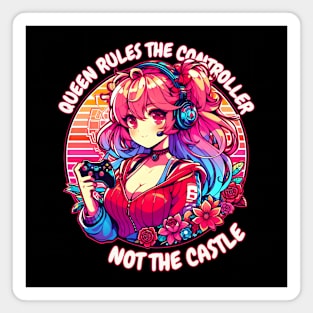 Rule the controller gamer girl Magnet